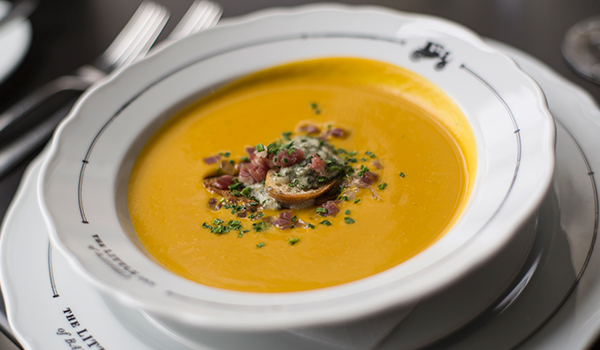 Squash Soup - The Willow Room at the Little Inn in Bayfield, Ontario